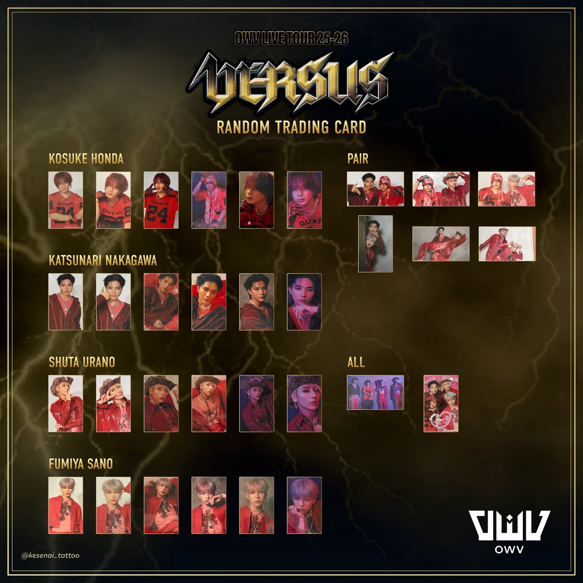 𝙊𝙒𝙑 𝙇𝙄𝙑𝙀 𝙏𝙊𝙐𝙍 𝟐𝟓-𝟐𝟔 𝑽𝑬𝑹𝑺𝑼𝑺 トレカ ラントレ