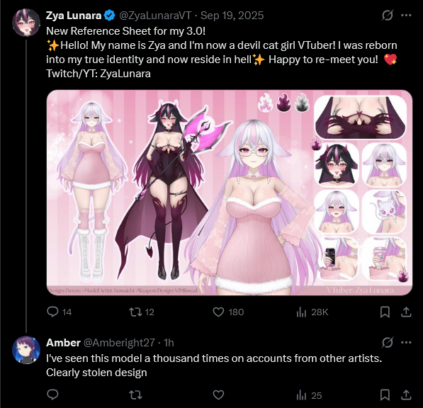 Artistblocklist's tweet image. BLOCK LIST SUBMISSION: User: @Amberight27 
Reason: Spam / Harassing / Alt of Spam acc (perhaps)
Other: Falsely claiming AI on artists. May be alt acc of a previous submission.