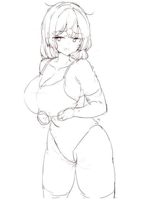 490日目
ラフと線画ベタ塗り 