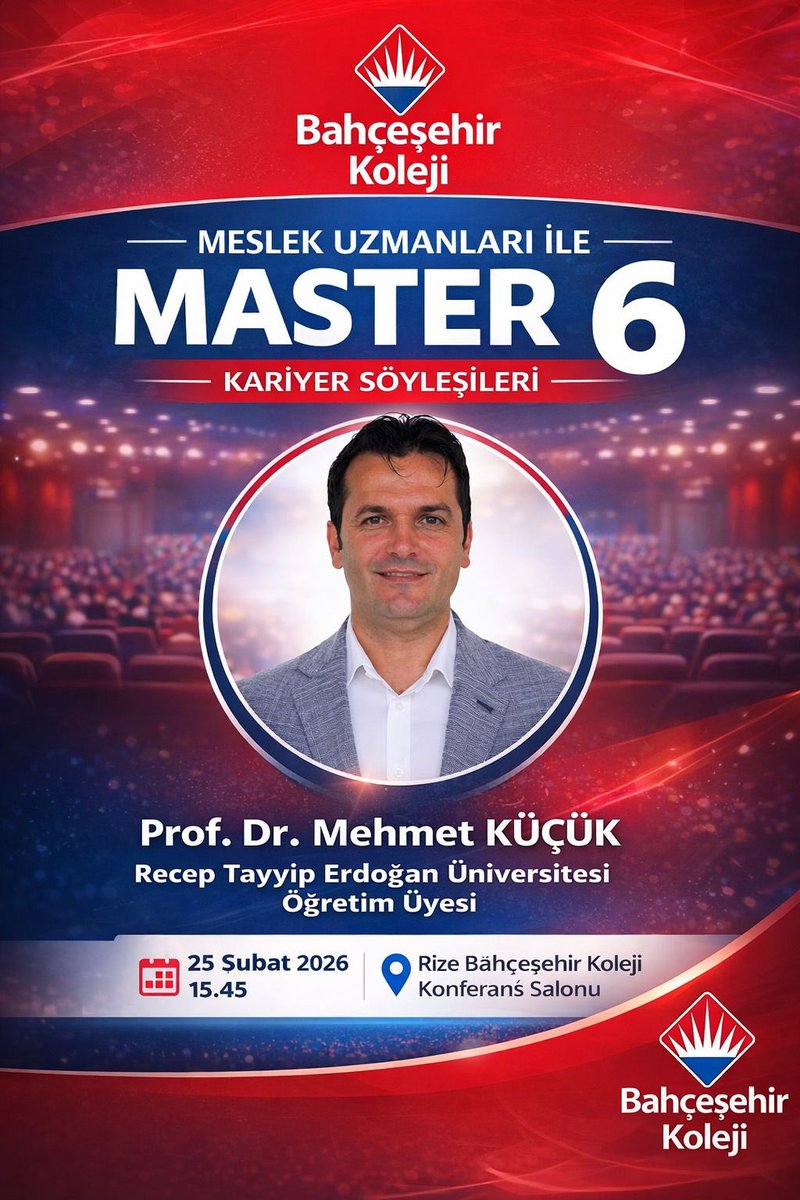 Master 6 Şubat Ayı Meslek Uzmanı Söyleşisi kapsamında, konuğumuz Prof. Dr. Mehmet Küçük, ‘Türkiye’de Yükseköğretim’ konulu seminer çalışmasıyla bizlerle olacaktır.