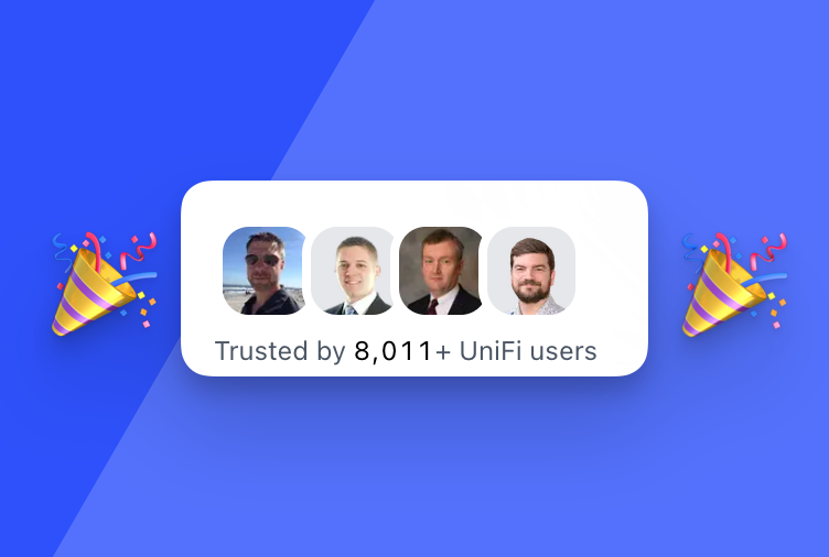 Look at that! More than 8.000 UniFi users 🎉

UniHosted is proud to serve UniFi instances to so many users, even though most of them are using the free tier.

Sign up today and get access for free 👌