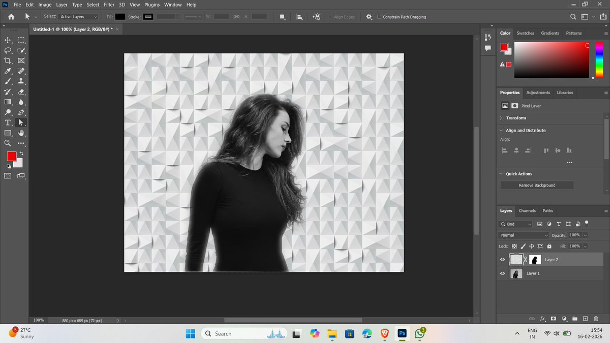 khushepandey00's tweet photo. #day31
#75dayschallenge
Today I learnt about Layer Masks (Non-destructive).
@IETE_BITS https://t.co/9aTjvdIHww