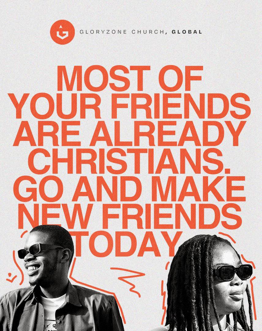 As we step out to our individual activities for the week, remember that your decision and action to reach out to someone about the love of Jesus will save a life😌.

Here’s your sign to take that step. It could start with a simple ‘Hi!’🤭