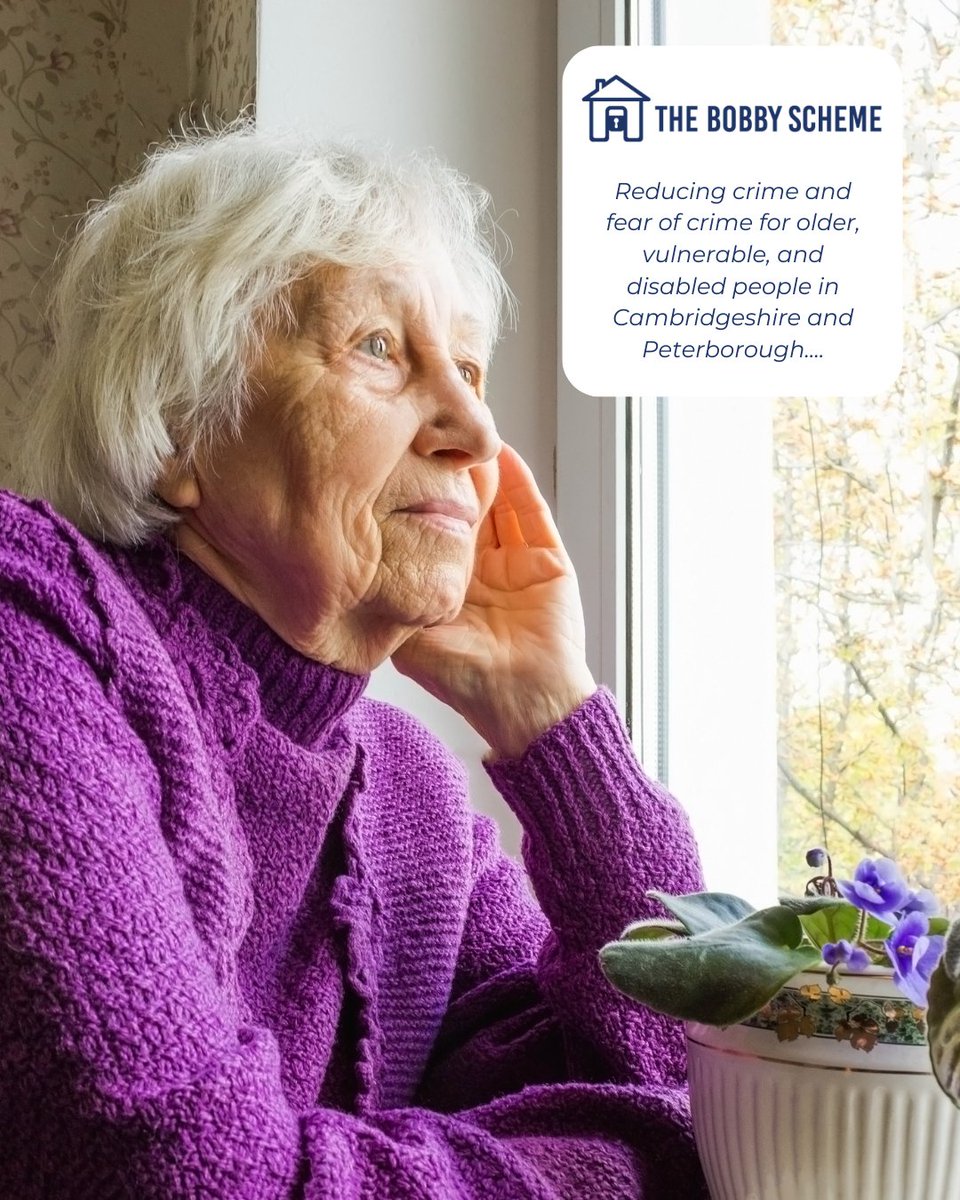 TheBobbyScheme's tweet photo. 🔹 Our Mission Statement 🔹
The Bobby Scheme, which is run by the Cambridgeshire Police Shrievalty Trust, has a mission to keep older and vulnerable people safe in their own homes. 🏡💙

Find out more about our charity here >> https://t.co/tqnOA2vJD9 https://t.co/MceITT2q63
