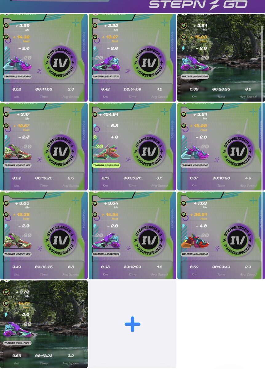 #STEPNGO 

本日のGOメイン垢ウォーク🚶‍♀️
家族垢のウォーク🚶‍♀️

#アクティベーションコード 
#giftbag 
G111Ev1Q4TbE