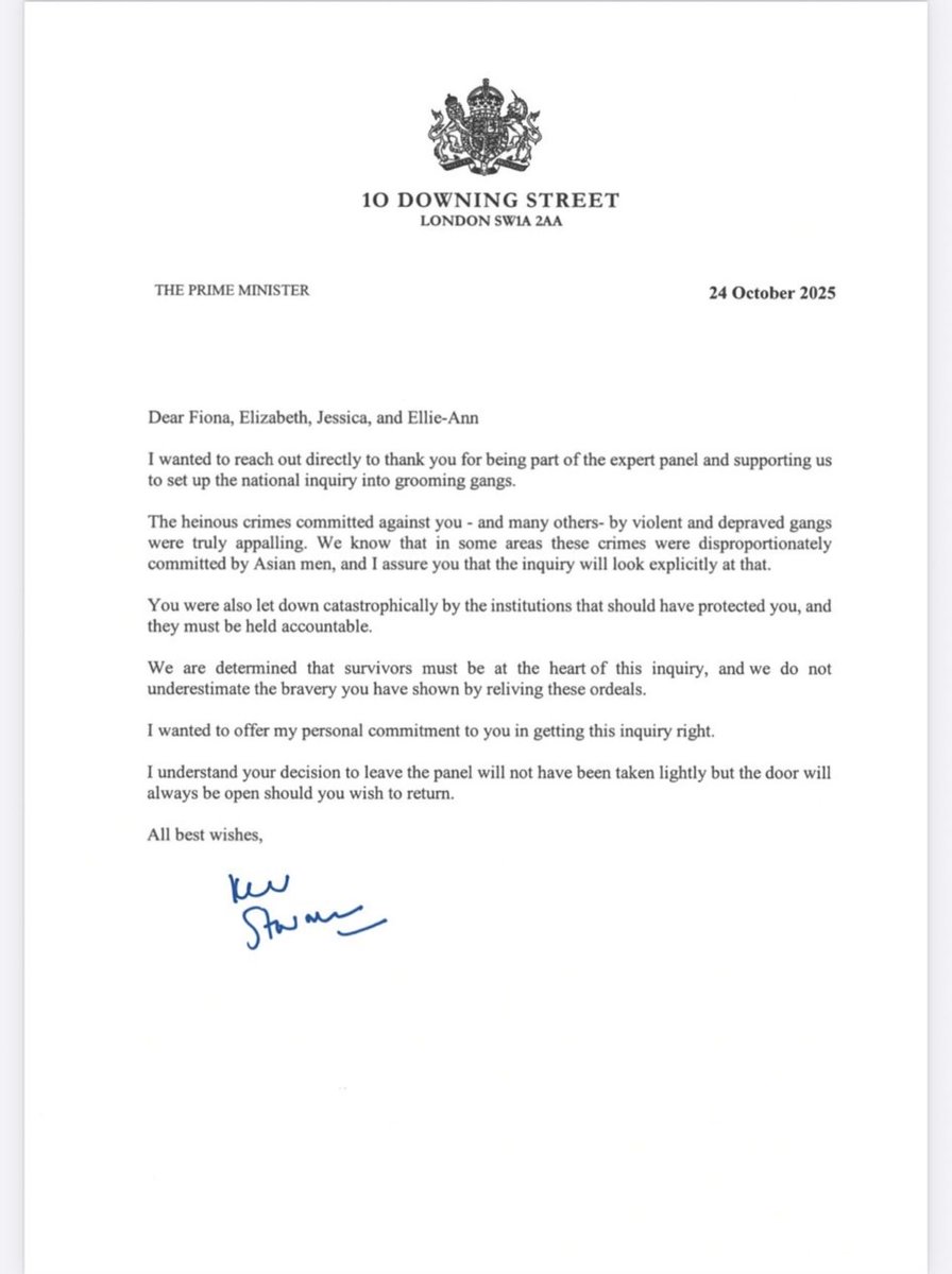 Remember when Kier Starmer sent a poor excuse of a letter (waste of paper) to the women in our country who exposed the corruption within the inquiry, we replied and asked him to meet with us, if he was so concerned &amp; desperate to change the country and safeguard our women and