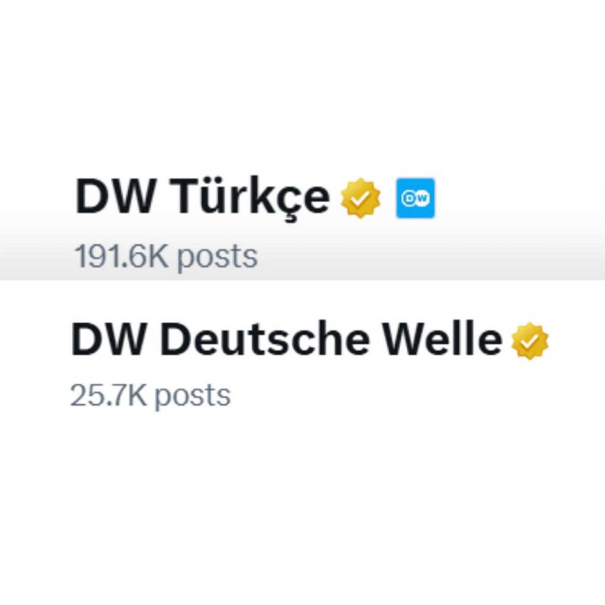 Alman devlet kanalı Deutsche Welle, X hesabından 25 bin Almanca, 190 bin Türkçe paylaşım yapmış.

Siyonistler tarafından acımasızca köleleştirilen Alman vatandaşların vergileri Türkiye’deki 5. kol faaliyetleri için harcanıyor.