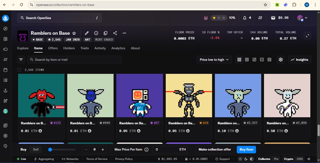 Ramblers NFT tweet media