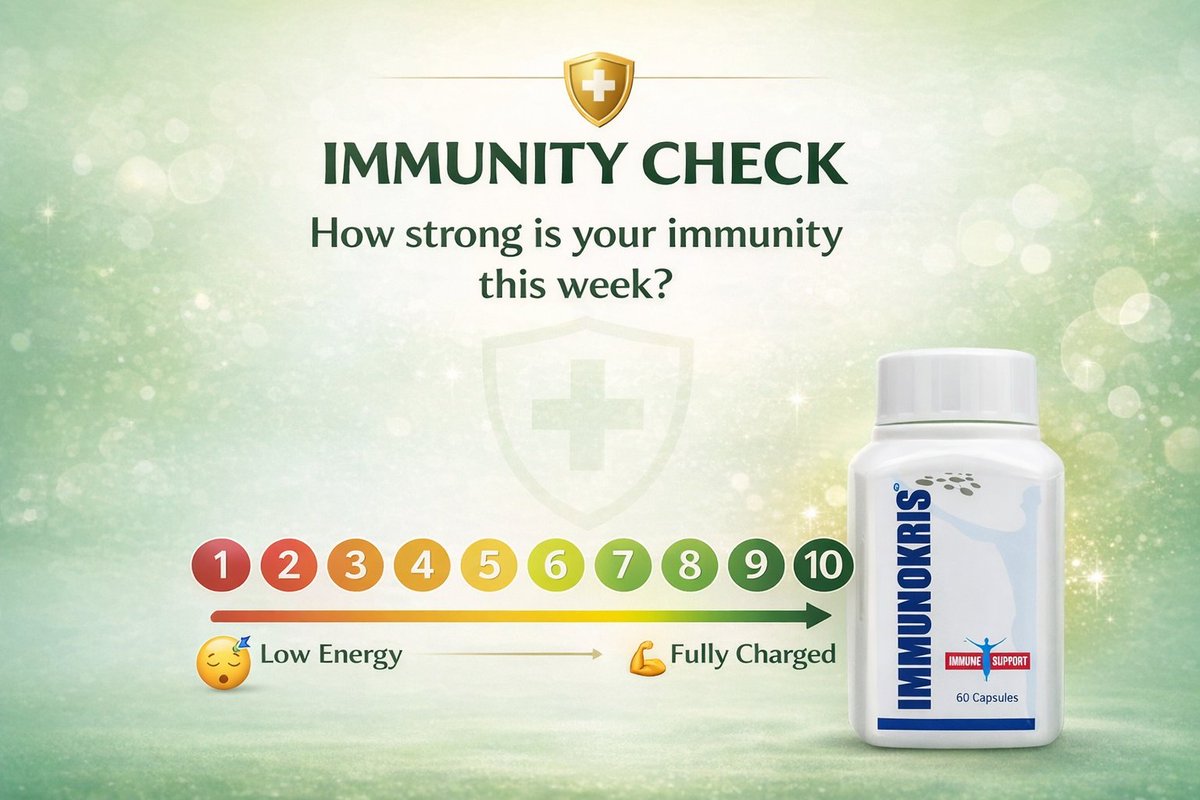 immunokris's tweet image. On a scale of 1–10, how strong do you feel this week?

𝐂𝐨𝐦𝐦𝐞𝐧𝐭 𝐲𝐨𝐮𝐫 𝐧𝐮𝐦𝐛𝐞𝐫 👇
Let’s see where everyone stands.

#Immunokris #ImmunityCheck #DailyImmunity #NaturalImmunity #ImmunitySupport #HerbalWellness #HealthyHabits #HolisticHealth