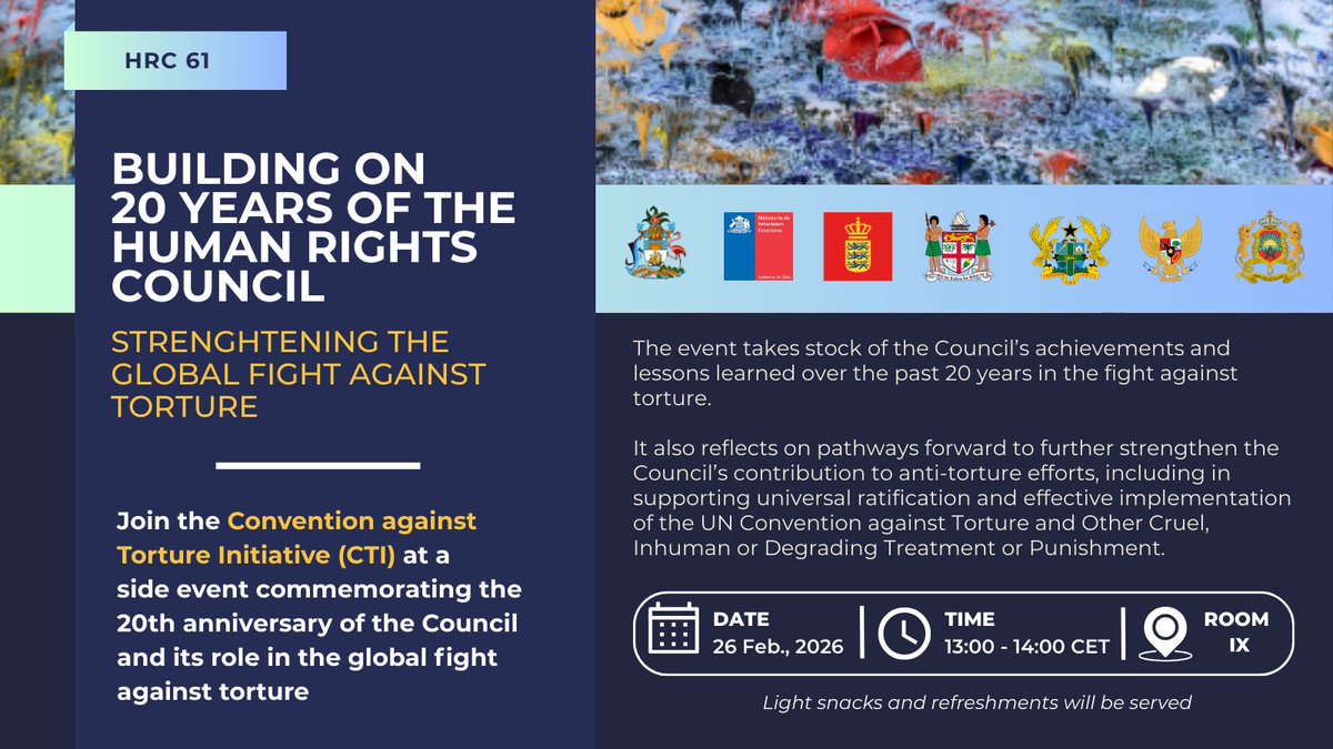 CTI - Convention against Torture Initiative tweet media