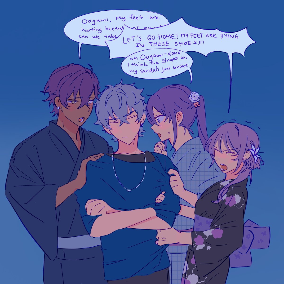 More enstars OC slop with my OC Nina chan✌️