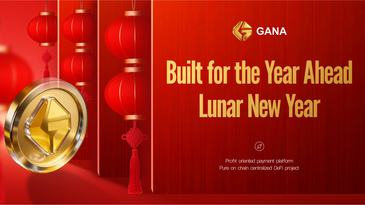 GANA_Insight's tweet image. A new year, a new chapter.

GANA is building the payment rails for what comes next:

Real-world ready, stable, and global.
Here’s to a stronger year ahead, together. 🧧

#GANA #LunarNewYear #PayFi #Web3Payments #BNBChain