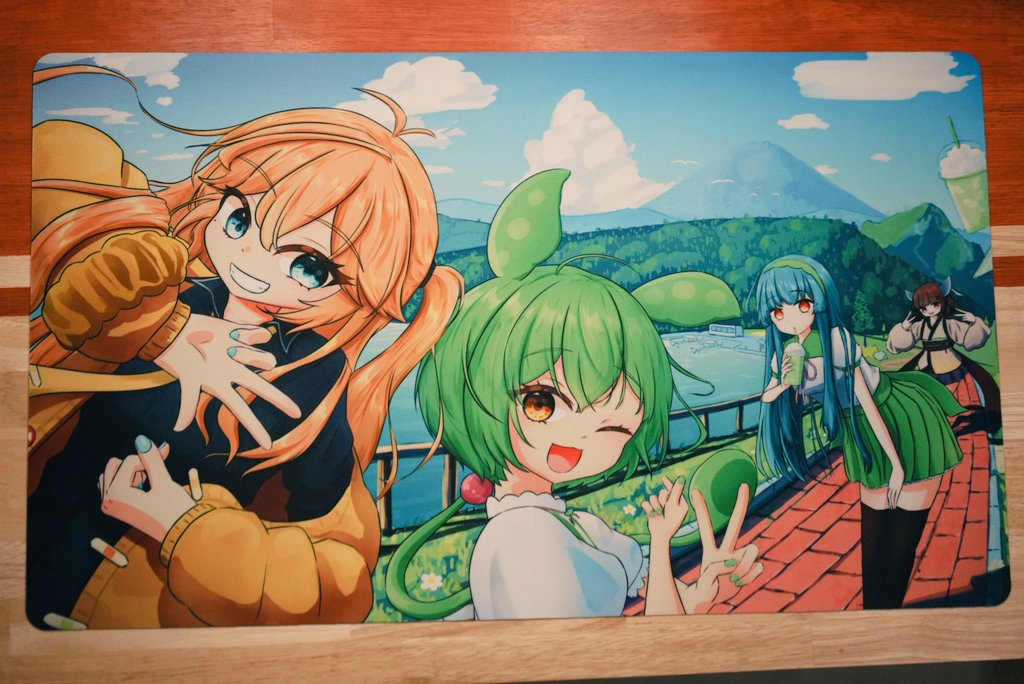 布ラバー製プレイマット 届きました！ 大きめのデスクマット(610x355mm