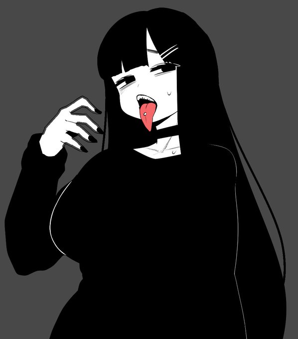 舌ピアスとお胸 