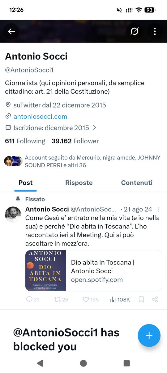 Non so perché mi abbia bloccato, ma stranamente ora non ho più voglia di leggere il suo libro