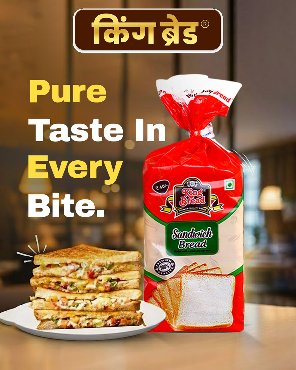 KingBread13's tweet image. Har bite mein fresh aur soft taste — breakfast ho ya snack, King Bread banaye har sandwich perfect. 🍞✨
.
.
.
.
#kingbread #meerutcity #sandwich #sandwichbread #breadrecipe #dailybread #breakfast
[King Bread, Meerut city, Sandwich Bread, Bread Recipe, Daily Bread]