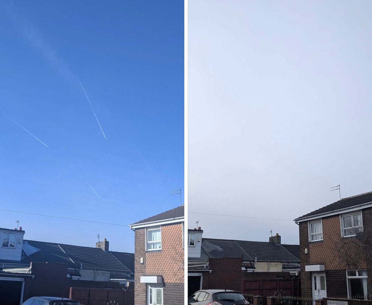 It only takes a couple of hours each day, to completely conceal the sun, on the rare occasions you can even see the Sun morning‼️

Everyone is noticing!