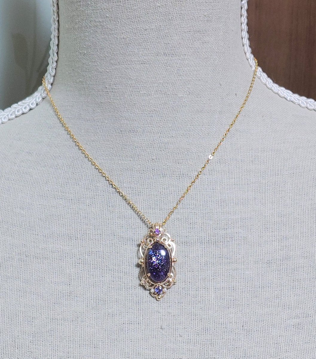 ブラッドショットアイオライトのペンダント✨💎🎶 ブラッドショット