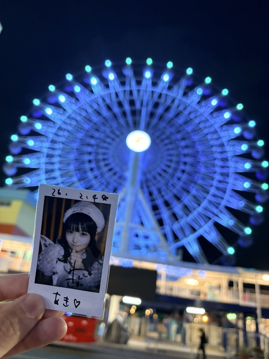 さやちゃんだよ夜の観覧車🎡🩵 #久保田さやか #Onephony #つれてって