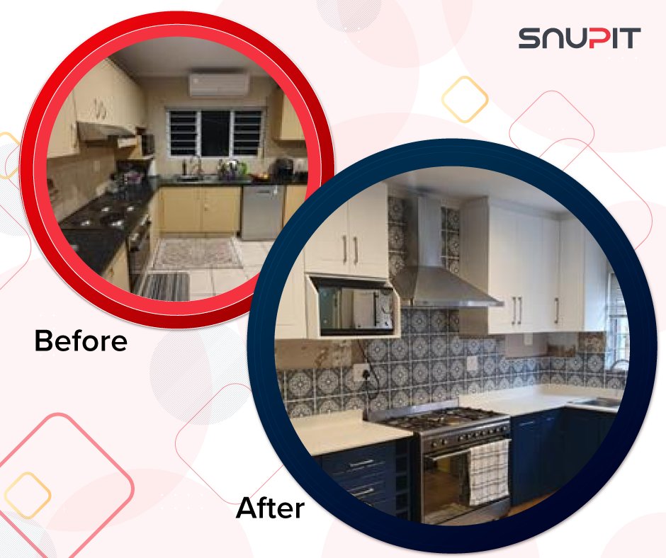 snupitSA's tweet image. Kitchen renovation contractors on Snupit enhance functionality, refresh your kitchen’s design, maximize storage and can increase your home’s value — all while making the space more enjoyable.
snupit.co.za/post-quote-req…

#kitchenrenovations #kitchenrenovation #snupit