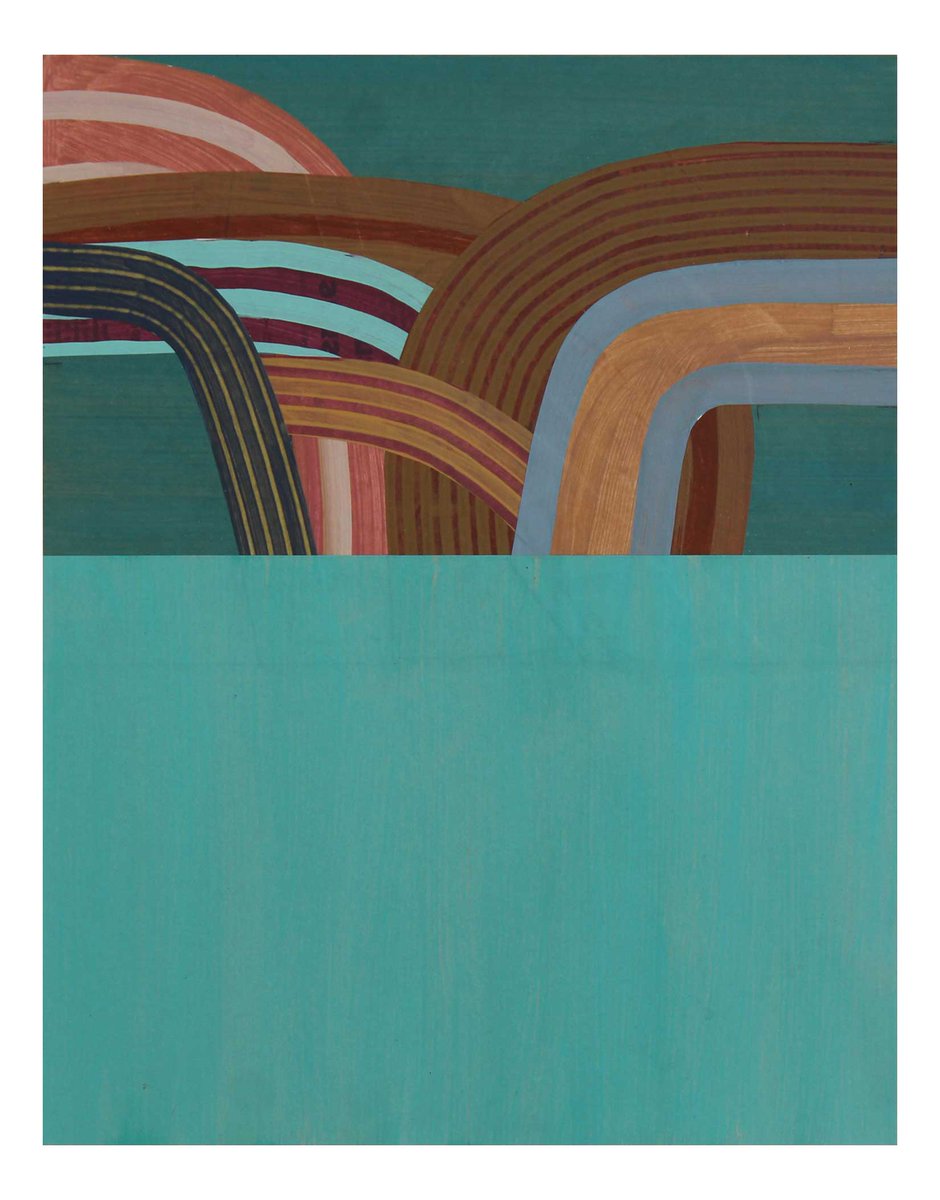 martinsinger3's tweet image. LCVM25-73, acrylic and collage on paper, 15 x 11,6 inches / 38,1 x 29,4 cm   #abstractpainting #bluesky #waveart #mixedmedia #modernart #abstraction #lineart #peinturecontemporaine #peinture #rhythm #shapes