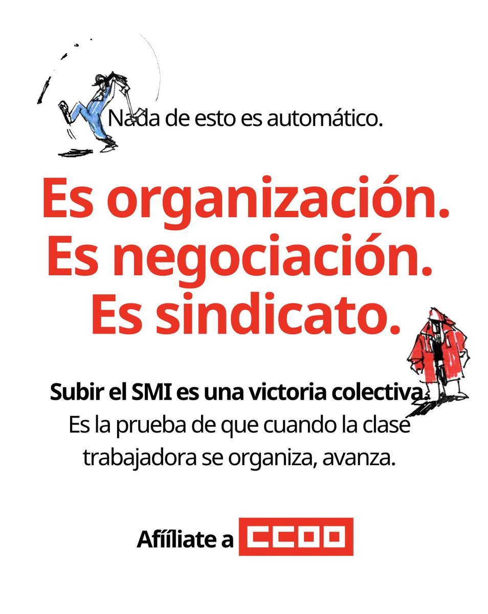 <a href="/UnaiSordo/">Unai Sordo</a> <a href="/CCOO_Estudios/">CCOO Estudios</a> Una mejora directa para 1,66 millones de personas. Especialmente mujeres, personas jóvenes, personas migrantes y quienes trabajan en hostelería, el comercio o la agricultura.