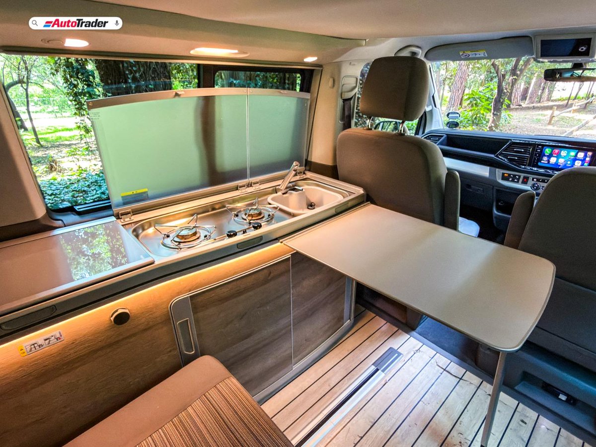 AutoTraderSA's tweet photo. Don't have an EB code license, but still want to enjoy the outdoors - the Volkswagen #California shows us why caravans are so last century and introduces us to van life! Read all about our adventures with it here. https://t.co/uqma6m9B27 https://t.co/TnlHUCOFX2