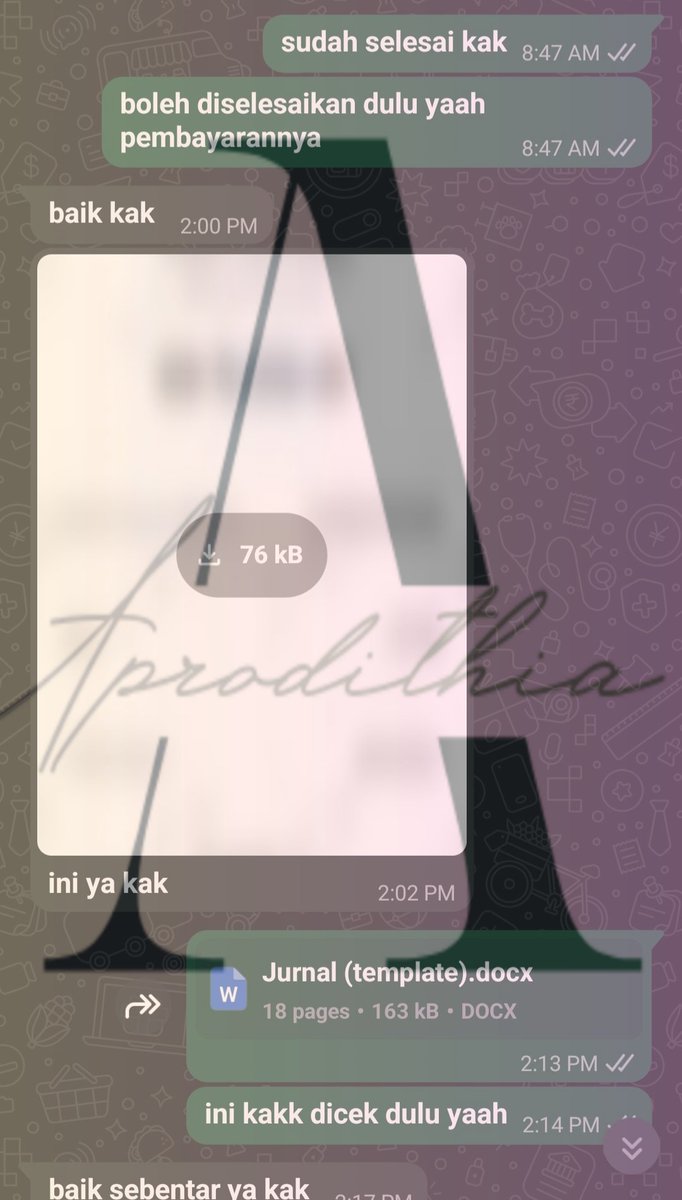 aprodhitia's tweet photo. joki jurnal skripsi #testiaprodhitia https://t.co/ZfBrPaazYj