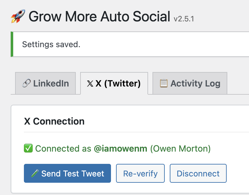 Another tool was created. No need to pay for automated social publishers. Anyone signed up to Lets Grow More will have access.