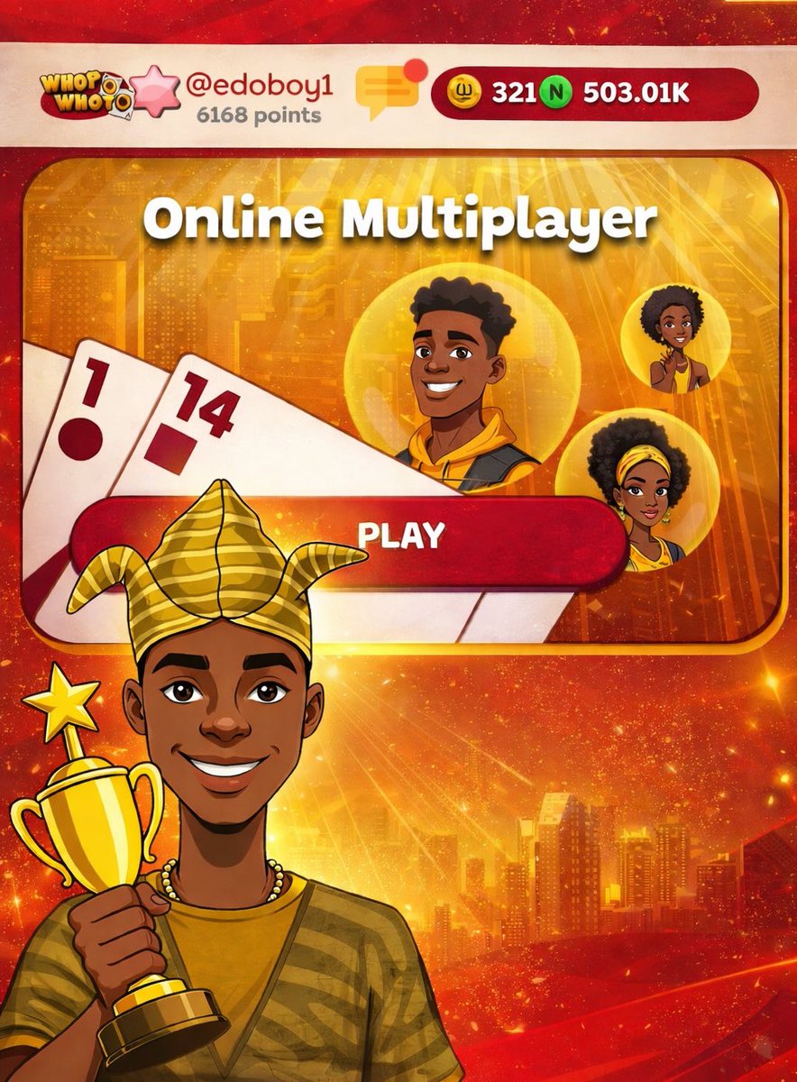 Congratulations to Edoboy1, the winner of our “Love on the leaderboard” tournament. He walked home with ₦500,000 cash prize. 

Edoboy1 finished first place on the leaderboard with over 3k points- an average of 1300 wins. 

Next winner fit be you too 🫵
LOCK IN NOW. 🔐