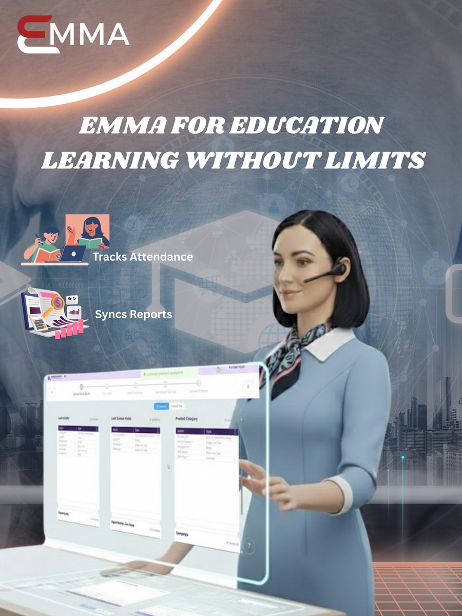 HiEmmaAI's tweet photo. Learning never slows down and neither should support.
Emma for Education helps institutions stay connected, informed, and efficient from administration to engagement.

#EdTech #AIInEducation #SmartLearning #FutureOfLearning #DigitalEducation https://t.co/MBlwDMVNsB