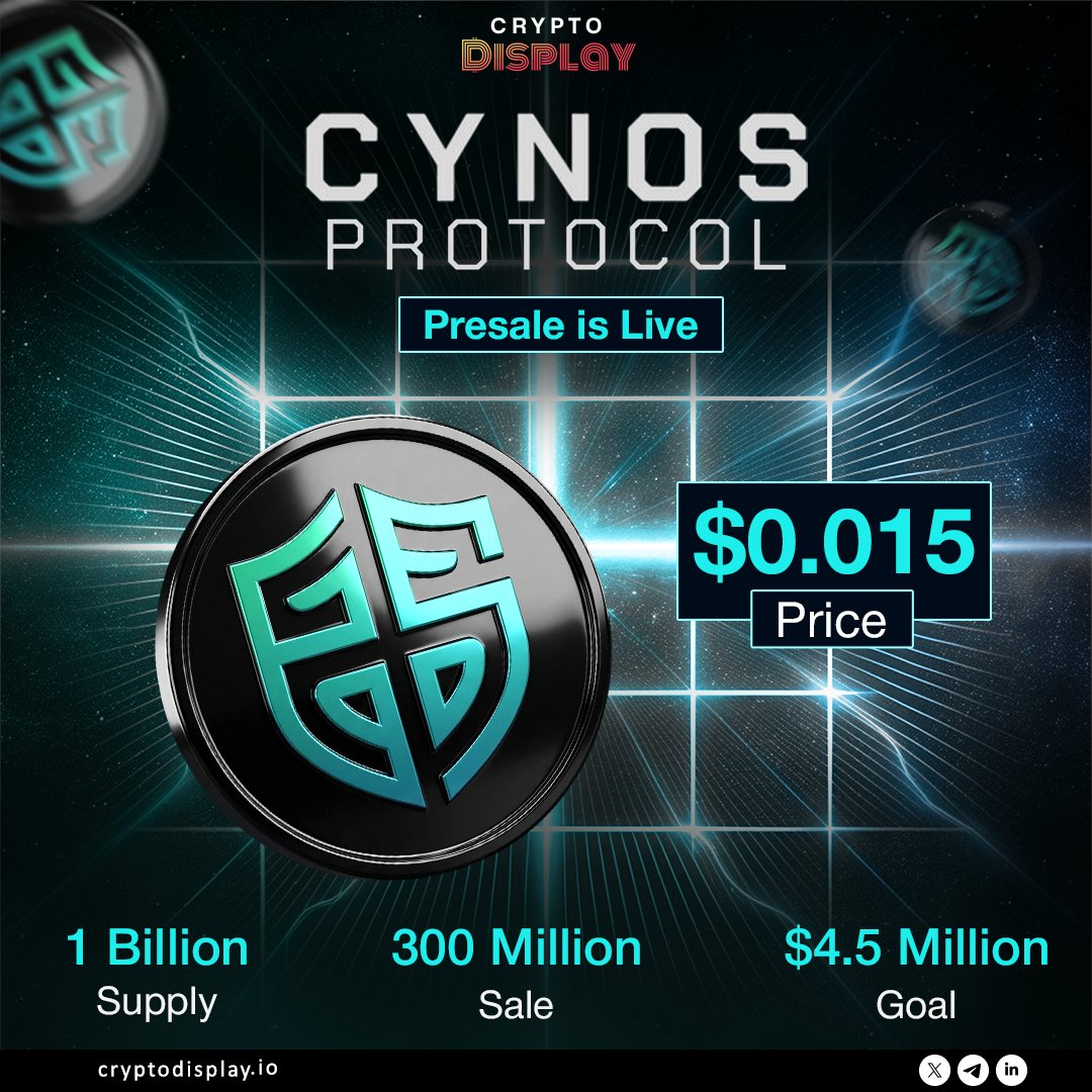 🚀 CYNOS Protocol Presale is Live!

Price: $0.015
Supply: 1B
Sale Allocation: 300M
Goal: $4.5M

Early-stage opportunities don’t wait. Get in before the next phase begins.

Explore now: cryptodisplay.io/crypto-presale… 

#CYNOS #CryptoPresale #Web3 #Blockchain #TokenLaunch <a href="/protocolcynos/">Cynos Protocol</a>
