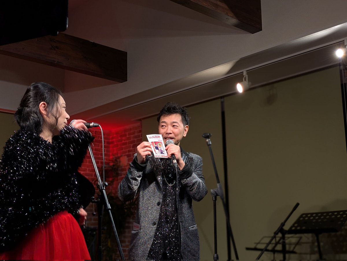 Rakusyou_Airi's tweet photo. 2026/02/15　東松山エスポアール
『バレンタインライブ』

7番手　森川愛と鈴木玄太朗 https://t.co/1HqkXc3suj