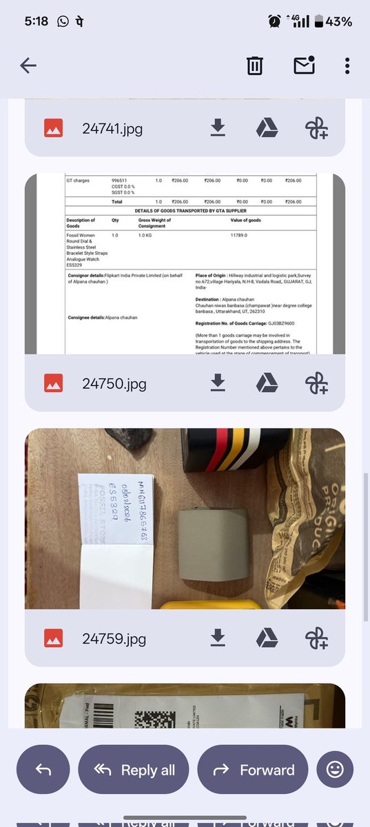 9848044146singh's tweet image. Shocked to receive a STONE instead of the FOSSIL watch. I ordered from @myntra . Order Id: 1322348-3504680-8330101. I expect an immediate refund and an investigation into this delivery fraud @myntra @MyntraSupport @nch1915 @Fossil #consumercomplaints #MyntraScam #fraud