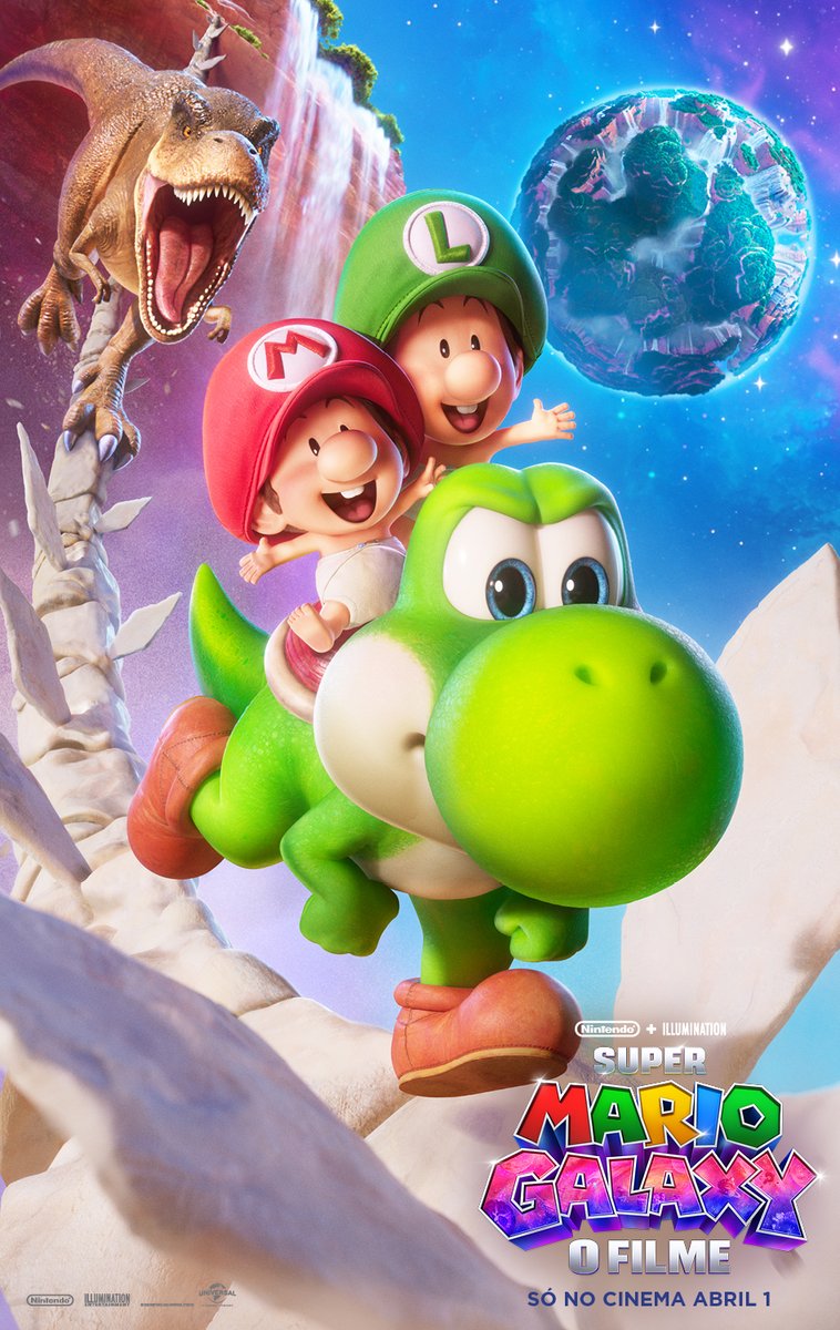UniversalPicsPT's tweet photo. O melhor baby-sitter da galáxia. Vê o Yoshi em Super Mario Galaxy - O Filme, 1 de abril no cinema.

#SuperMarioGalaxyOFilme https://t.co/VEz6oCVpsF