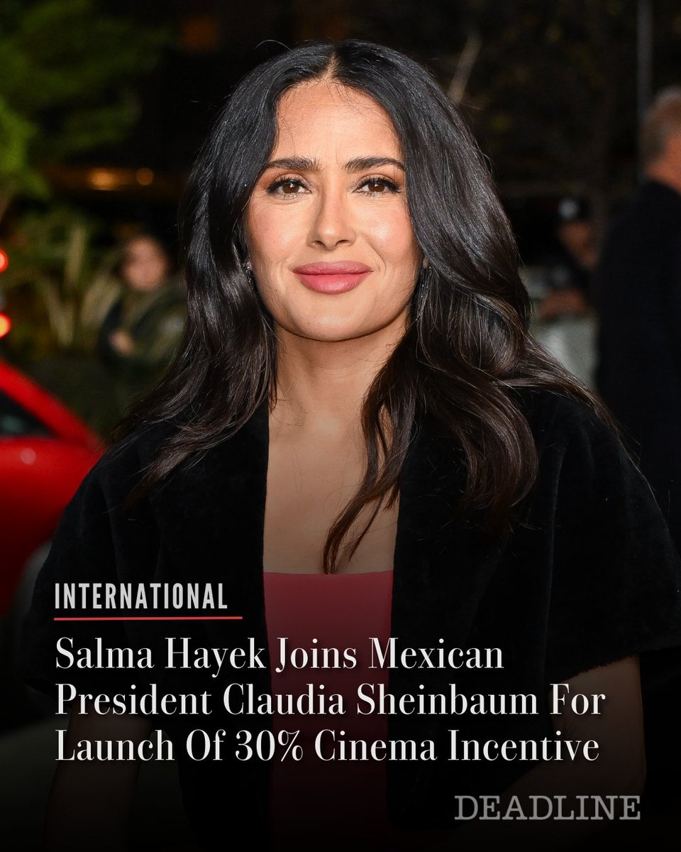Salma Hayek Pinault joined Mexican President Claudia Sheinbaum on stage in Mexico City on Sunday to lend her weight to the launch of a new support plan for cinema in her native Mexico which includes a 30% income tax incentive.

The Oscar-nominated actress, producer and director