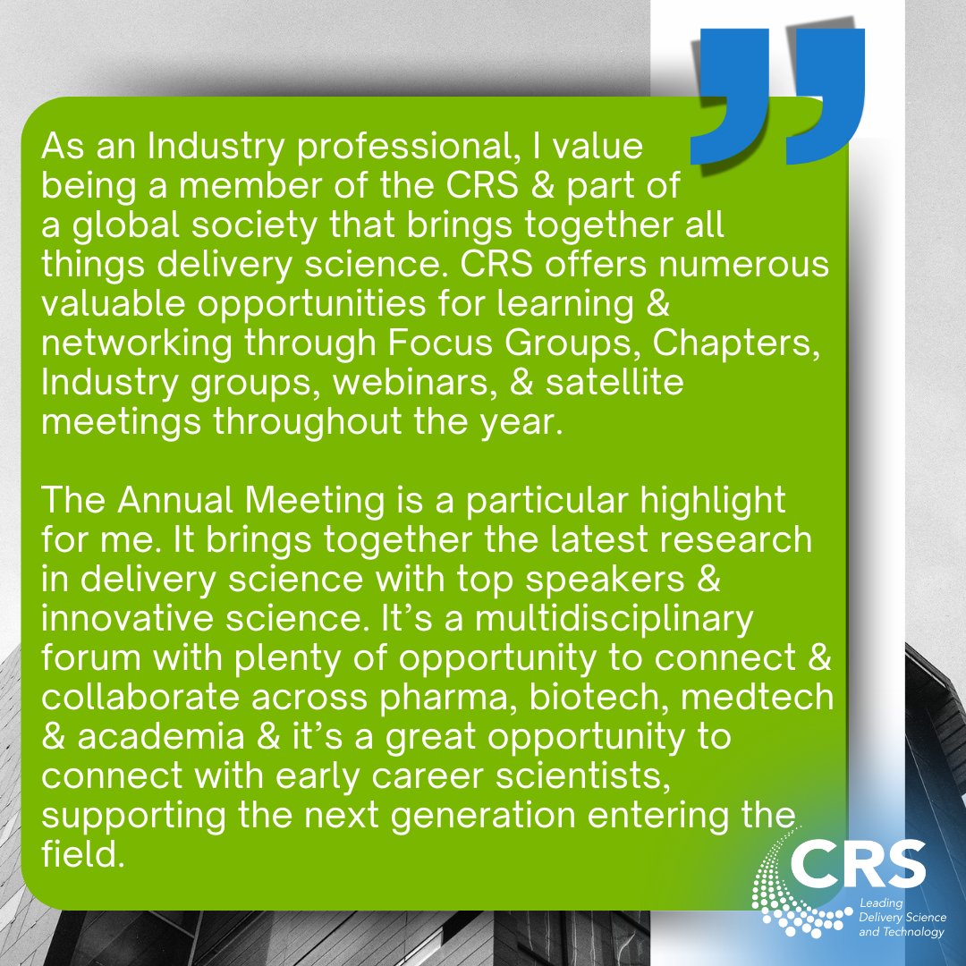 Controlled Release Society tweet media