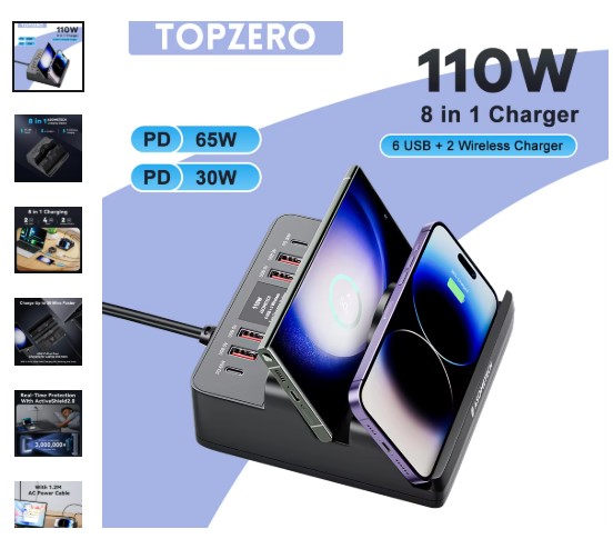 LisaFashionFit's tweet image. 110W 6-Port GaN Hub
-110W PD/QC: Fast laptop &amp;amp; mobile charging.
-6-Port Station: Multi-device power hub.

-Dual Wireless: Two wireless charging pads.

🔥 59% OFF! Ultimate desktop power.
Shop - s.click.aliexpress.com/e/_c44NENh5

#GaNCharger #FastCharge #TechDeals 
#USTech #AliexpressUSA