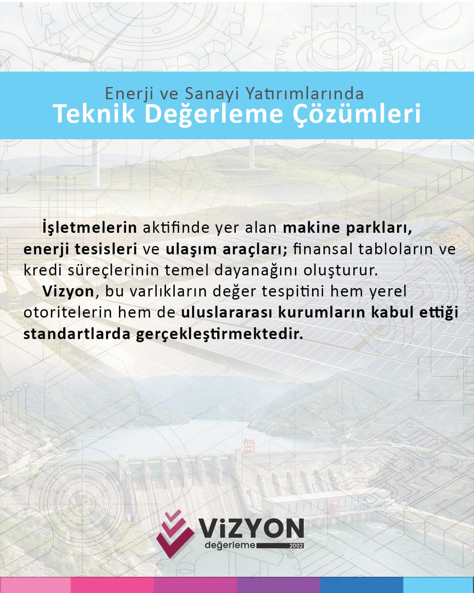 vizyongd's tweet photo. Enerji ve Sanayi Yatırımlarında Teknik Değerleme Çözümleri

https://t.co/Mhdu1avlUB https://t.co/nGPMM5yQVE