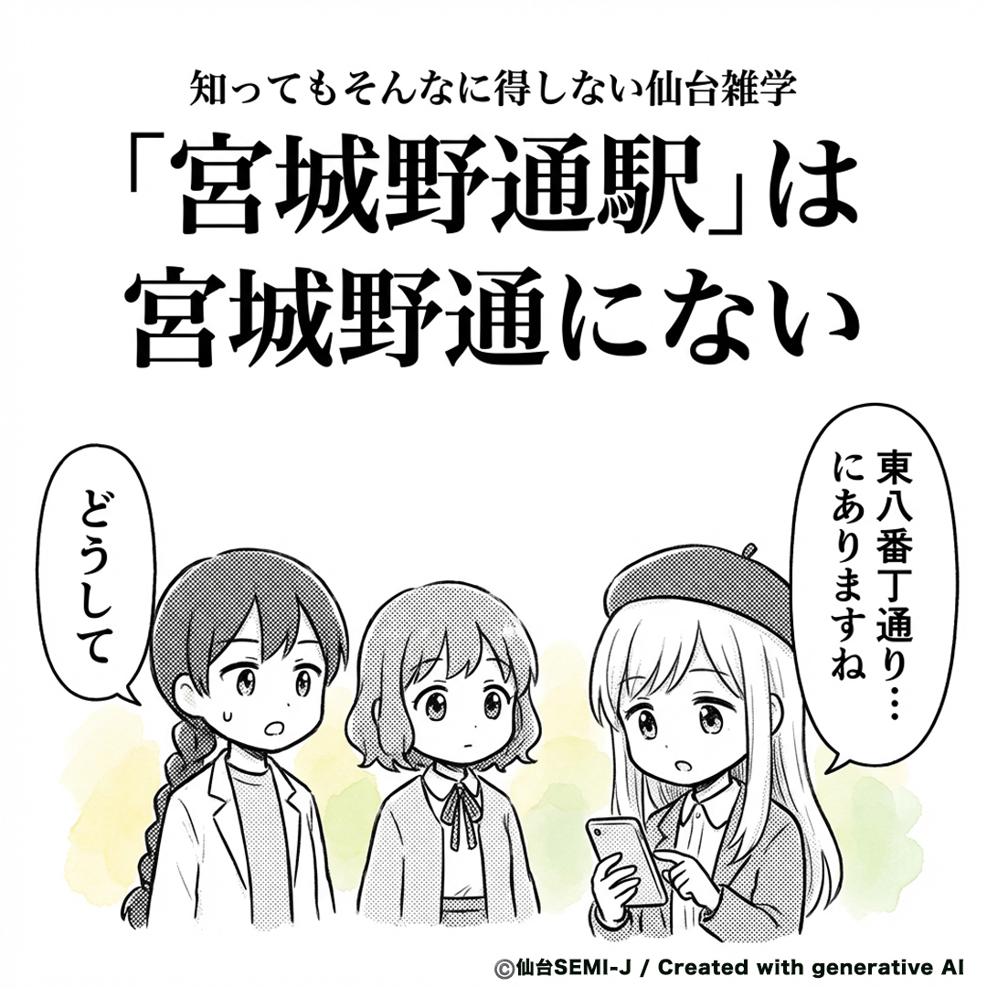 sendai_semij's tweet image. ちなみに、仙台駅東口から球場の方までまっすぐ伸びる道が宮城野通です。