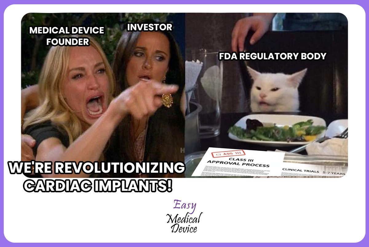 Think curing heart disease is enough? The regulators might say otherwise 😅 Easy Medical Device helps you navigate the process. 

#MedTech #RegulatoryLife #ClinicalTrials