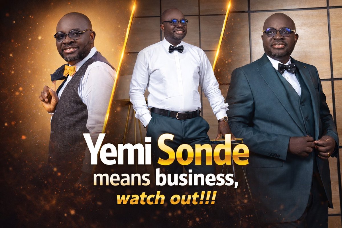 YesFMIbadan's tweet photo. Yemi Sonde means business. 
Watch out!!! https://t.co/UAHQYbOoR6