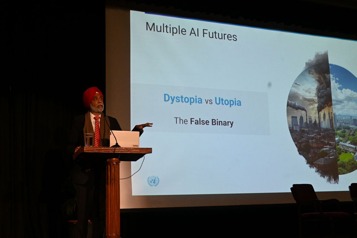 UNinIndia's tweet image. "For AI to do what we hope it will do, &amp;amp; to avoid what many fear it could do, it must be governed for &amp;amp; by all of humanity."

@UNTechEnvoy Amandeep Singh Gill spoke about the potential of AI &amp;amp; the gaps that complicate its governance.

Watch ➡️ youtube.com/watch?v=kQ8RWm…

#AIforGood