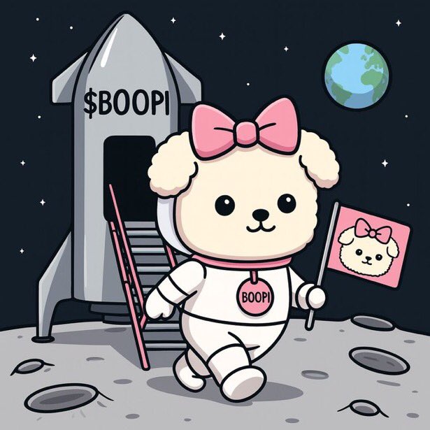 OTHERS ARE WAITING FOR THEIR COINS TO RISE UP THE CHART MEANWHILE $BOOPI HAS TOUCHED DOWN ON THE MOON THE SUN IS THE NEXT 
APEING IN EARLY WOULD BE OF BE OF GREATER ADVANTAGE TO YOU. 
ARE YOU STILL DELIBERATING ON WHAT TO DO?
IT IS SIMPLE GET A BAG AND IF YOU ALREADY DID GET MORE