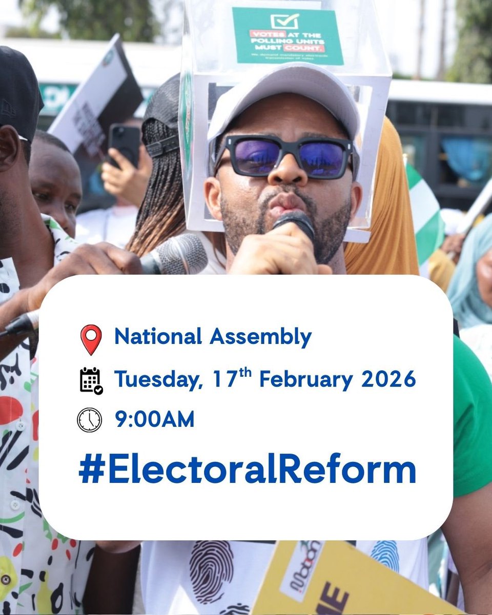 Peter4Nigeria's tweet image. PLEASE RETWEET AND BE THERE❗️

NIGERIANS THIS IS OUR FINAL PUSH, A LOT IS GOING ON IN THE NATIONAL ASSEMBLY ❗️

IF YOU ARE IN ABUJA PLEASE BE OUT TOMORROW ❗️

DATE : 17TH FEB 2026
TIME: 9AM
VENUE: NATIONAL ASSEMBLY ABUJA

The @NGRSenate and @HouseNGR cannot hold Nigerians HOSTAGE…