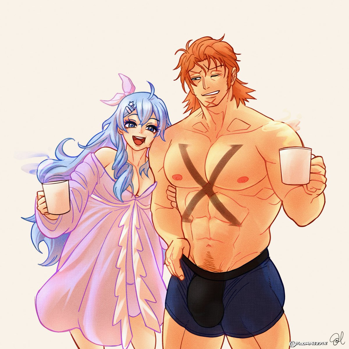 Morning Routine ☕️

Comm by: <a href="/moonmuzzoo/">moonmuzzle🍓</a> 
#ONEPIECE #xdrake #Ocxcanon