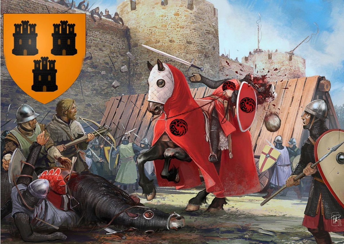 Baelor was killed by a part of his brain being crushed
Maekar was killed by all of his brain being crushed

What goes around comes around.......