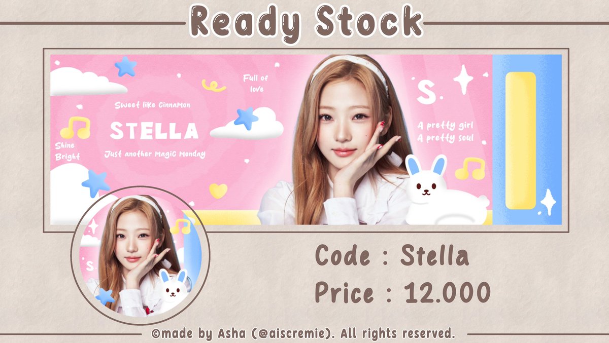 aiscremie's tweet image. Help repost would be appreciated💕

Layout ready stock H2H Carmen, Ian, Jiwoo, Stella terbaru. Free retext. Bisa langsung DM aku ya~

#zonauang #zonaba #zonajajan