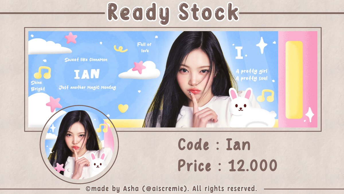 aiscremie's tweet image. Help repost would be appreciated💕

Layout ready stock H2H Carmen, Ian, Jiwoo, Stella terbaru. Free retext. Bisa langsung DM aku ya~

#zonauang #zonaba #zonajajan