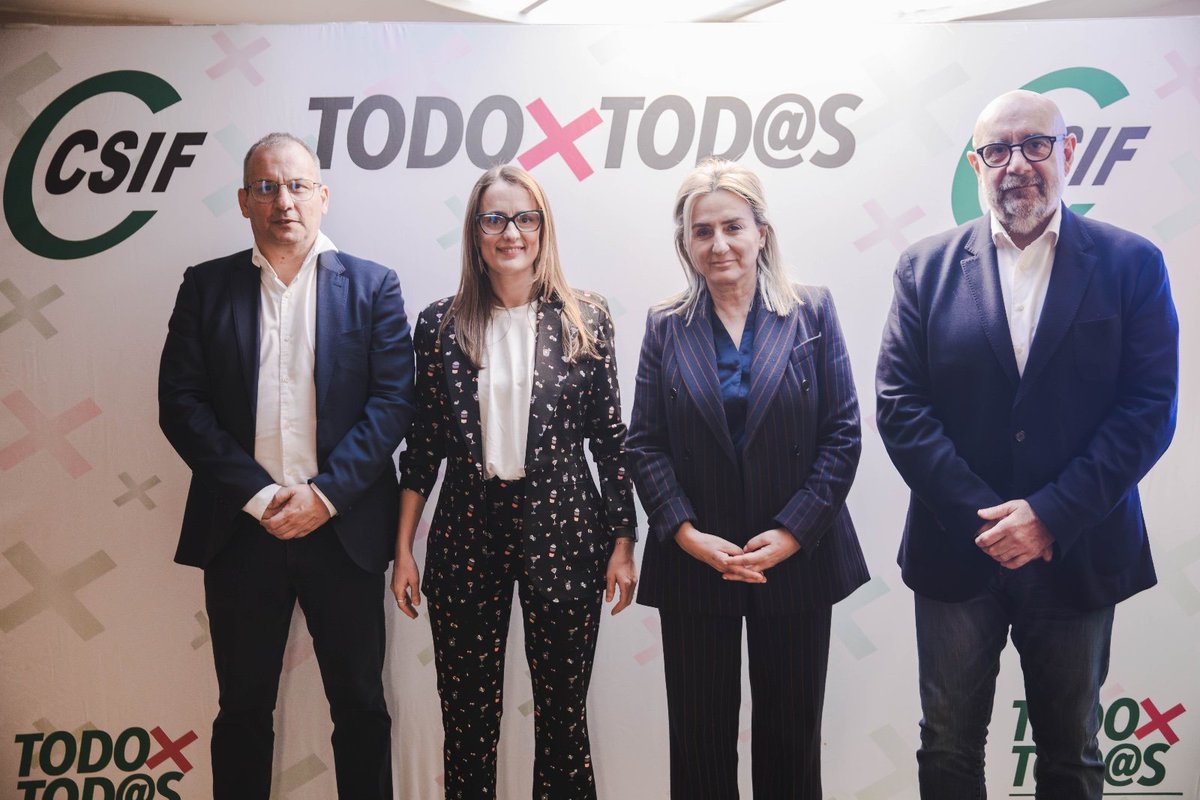 En la jornada sobre negociación colectiva organizada por <a href="/CSIFnacional/">CSIF Nacional</a> he reafirmado nuestro compromiso con el profesorado: menos ratios, límites a las horas lectivas y menos burocracia 

Fortalecer el empleo público es fortalecer nuestro país.